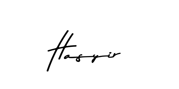 You can use this online signature creator to create a handwritten signature for the name Hasyir. This is the best online autograph maker. Hasyir signature style 9 images and pictures png