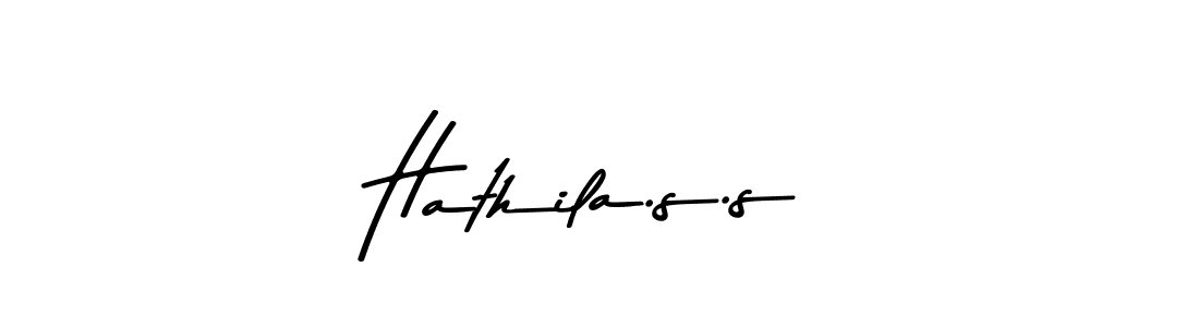 Hathila.s.s stylish signature style. Best Handwritten Sign (Asem Kandis PERSONAL USE) for my name. Handwritten Signature Collection Ideas for my name Hathila.s.s. Hathila.s.s signature style 9 images and pictures png