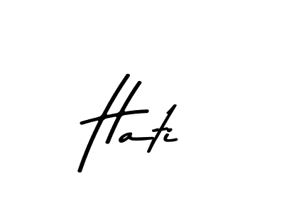 Create a beautiful signature design for name Hati. With this signature (Asem Kandis PERSONAL USE) fonts, you can make a handwritten signature for free. Hati signature style 9 images and pictures png