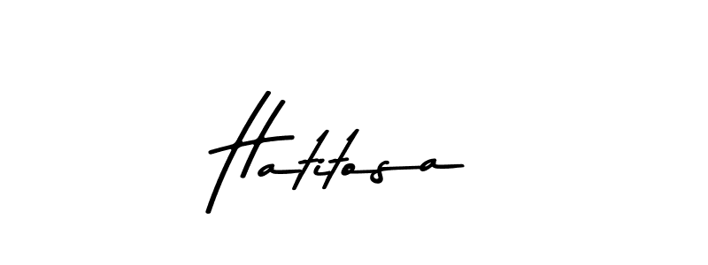 Hatitosa stylish signature style. Best Handwritten Sign (Asem Kandis PERSONAL USE) for my name. Handwritten Signature Collection Ideas for my name Hatitosa. Hatitosa signature style 9 images and pictures png