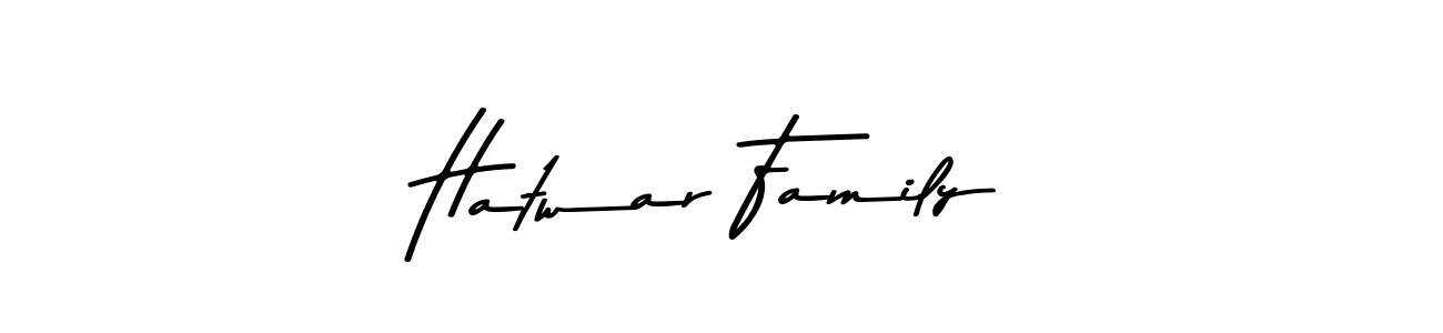 The best way (Asem Kandis PERSONAL USE) to make a short signature is to pick only two or three words in your name. The name Hatwar Family include a total of six letters. For converting this name. Hatwar Family signature style 9 images and pictures png