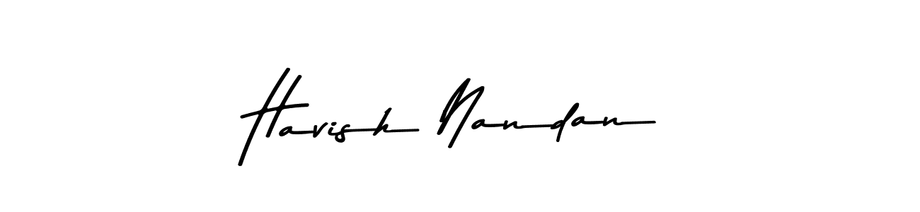 How to Draw Havish Nandan signature style? Asem Kandis PERSONAL USE is a latest design signature styles for name Havish Nandan. Havish Nandan signature style 9 images and pictures png