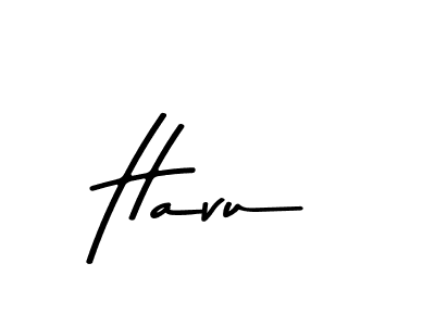 Havu stylish signature style. Best Handwritten Sign (Asem Kandis PERSONAL USE) for my name. Handwritten Signature Collection Ideas for my name Havu. Havu signature style 9 images and pictures png