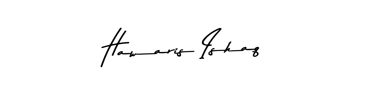 Use a signature maker to create a handwritten signature online. With this signature software, you can design (Asem Kandis PERSONAL USE) your own signature for name Hawaris Ishaq. Hawaris Ishaq signature style 9 images and pictures png