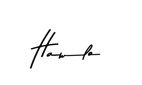 How to make Hawlo signature? Asem Kandis PERSONAL USE is a professional autograph style. Create handwritten signature for Hawlo name. Hawlo signature style 9 images and pictures png