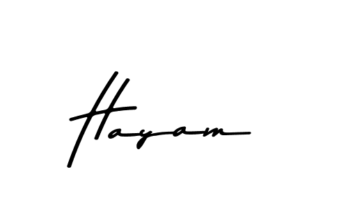 How to make Hayam signature? Asem Kandis PERSONAL USE is a professional autograph style. Create handwritten signature for Hayam name. Hayam signature style 9 images and pictures png