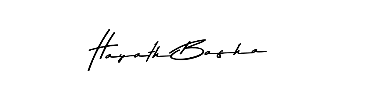 The best way (Asem Kandis PERSONAL USE) to make a short signature is to pick only two or three words in your name. The name Hayath Basha include a total of six letters. For converting this name. Hayath Basha signature style 9 images and pictures png