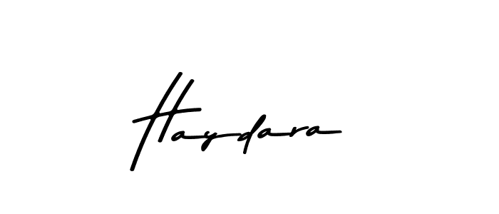 How to make Haydara signature? Asem Kandis PERSONAL USE is a professional autograph style. Create handwritten signature for Haydara name. Haydara signature style 9 images and pictures png