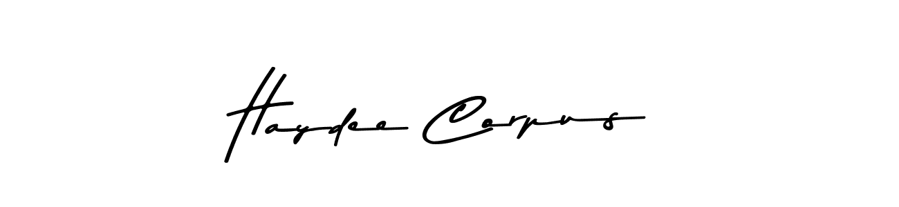 How to Draw Haydee Corpus signature style? Asem Kandis PERSONAL USE is a latest design signature styles for name Haydee Corpus. Haydee Corpus signature style 9 images and pictures png