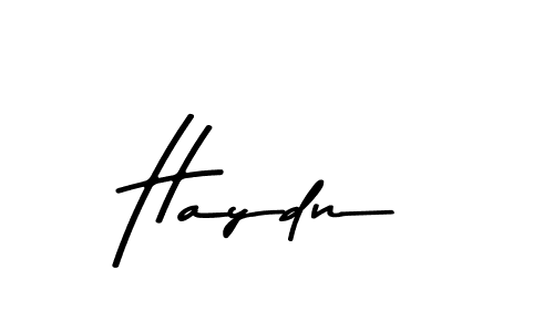 Create a beautiful signature design for name Haydn. With this signature (Asem Kandis PERSONAL USE) fonts, you can make a handwritten signature for free. Haydn signature style 9 images and pictures png