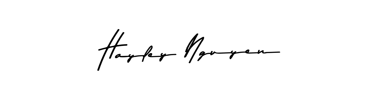 The best way (Asem Kandis PERSONAL USE) to make a short signature is to pick only two or three words in your name. The name Hayley Nguyen include a total of six letters. For converting this name. Hayley Nguyen signature style 9 images and pictures png