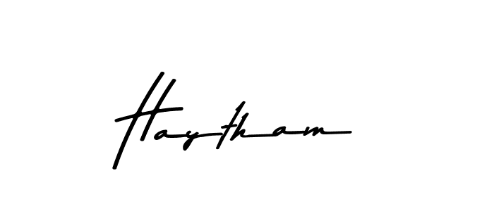 You should practise on your own different ways (Asem Kandis PERSONAL USE) to write your name (Haytham) in signature. don't let someone else do it for you. Haytham signature style 9 images and pictures png