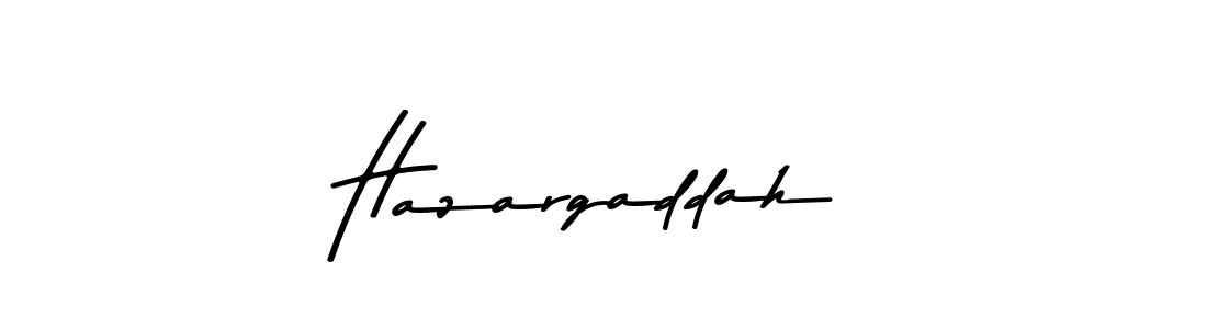 How to make Hazargaddah name signature. Use Asem Kandis PERSONAL USE style for creating short signs online. This is the latest handwritten sign. Hazargaddah signature style 9 images and pictures png