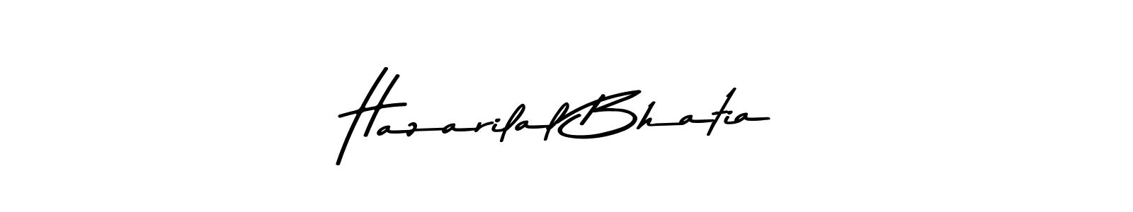 Also You can easily find your signature by using the search form. We will create Hazarilal Bhatia name handwritten signature images for you free of cost using Asem Kandis PERSONAL USE sign style. Hazarilal Bhatia signature style 9 images and pictures png