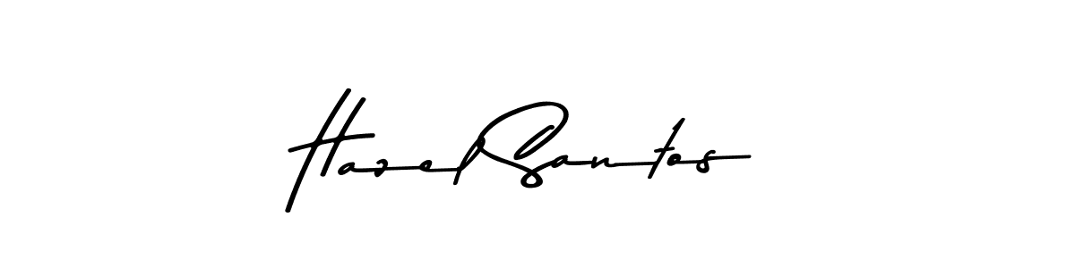 Create a beautiful signature design for name Hazel Santos. With this signature (Asem Kandis PERSONAL USE) fonts, you can make a handwritten signature for free. Hazel Santos signature style 9 images and pictures png