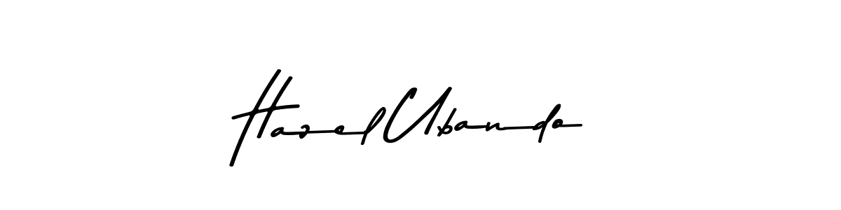 Make a beautiful signature design for name Hazel Ubando. Use this online signature maker to create a handwritten signature for free. Hazel Ubando signature style 9 images and pictures png