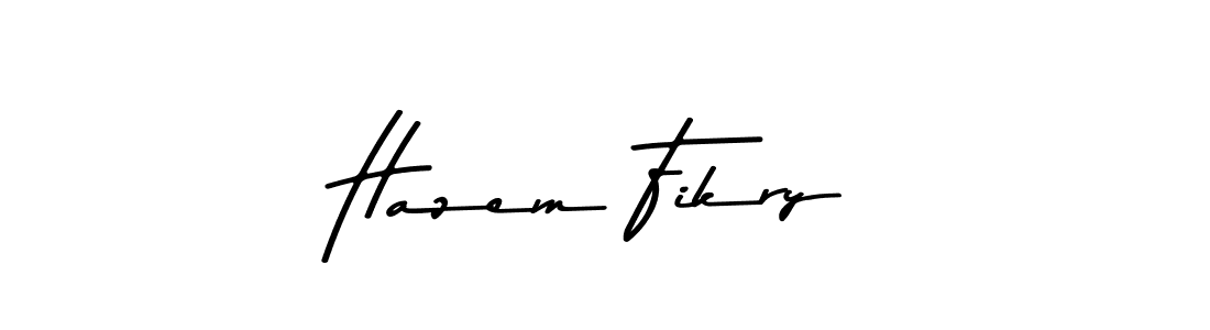 How to make Hazem Fikry name signature. Use Asem Kandis PERSONAL USE style for creating short signs online. This is the latest handwritten sign. Hazem Fikry signature style 9 images and pictures png