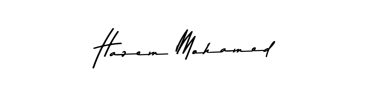 Use a signature maker to create a handwritten signature online. With this signature software, you can design (Asem Kandis PERSONAL USE) your own signature for name Hazem Mohamed. Hazem Mohamed signature style 9 images and pictures png
