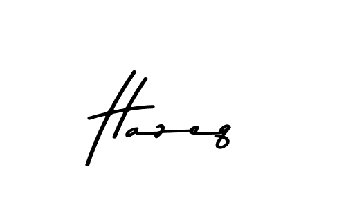 How to make Hazeq name signature. Use Asem Kandis PERSONAL USE style for creating short signs online. This is the latest handwritten sign. Hazeq signature style 9 images and pictures png
