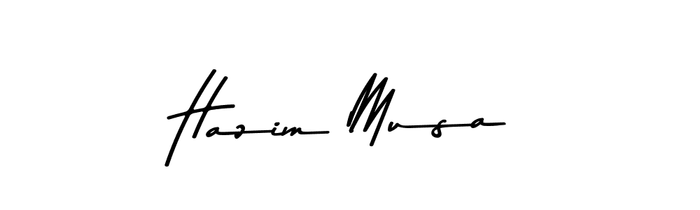 How to make Hazim Musa signature? Asem Kandis PERSONAL USE is a professional autograph style. Create handwritten signature for Hazim Musa name. Hazim Musa signature style 9 images and pictures png