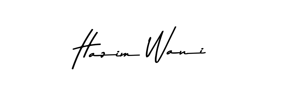 Asem Kandis PERSONAL USE is a professional signature style that is perfect for those who want to add a touch of class to their signature. It is also a great choice for those who want to make their signature more unique. Get Hazim Wani name to fancy signature for free. Hazim Wani signature style 9 images and pictures png