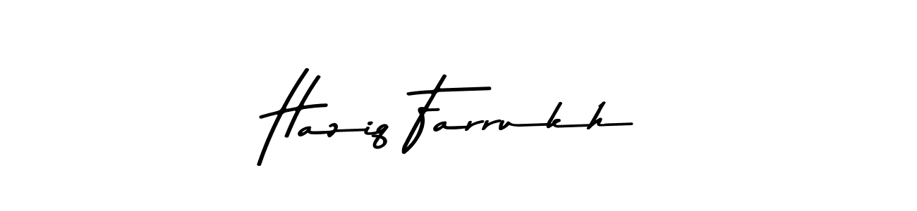 if you are searching for the best signature style for your name Haziq Farrukh. so please give up your signature search. here we have designed multiple signature styles  using Asem Kandis PERSONAL USE. Haziq Farrukh signature style 9 images and pictures png