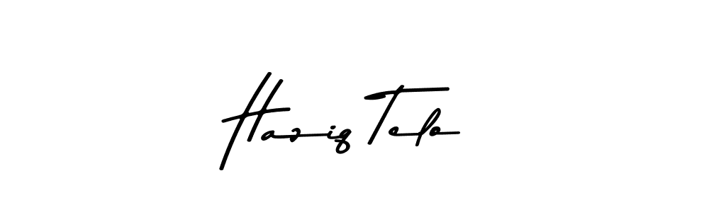 Design your own signature with our free online signature maker. With this signature software, you can create a handwritten (Asem Kandis PERSONAL USE) signature for name Haziq Telo. Haziq Telo signature style 9 images and pictures png