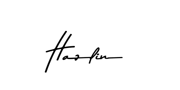 How to make Hazlin signature? Asem Kandis PERSONAL USE is a professional autograph style. Create handwritten signature for Hazlin name. Hazlin signature style 9 images and pictures png