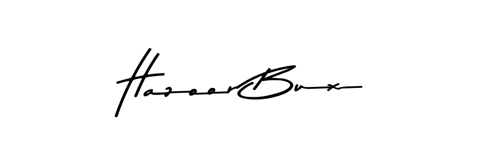 How to make Hazoor Bux name signature. Use Asem Kandis PERSONAL USE style for creating short signs online. This is the latest handwritten sign. Hazoor Bux signature style 9 images and pictures png