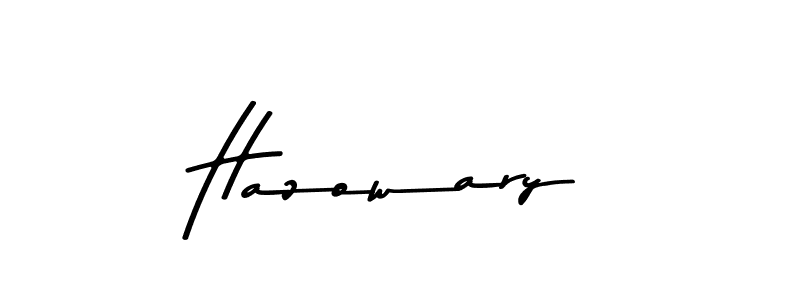 How to make Hazowary signature? Asem Kandis PERSONAL USE is a professional autograph style. Create handwritten signature for Hazowary name. Hazowary signature style 9 images and pictures png