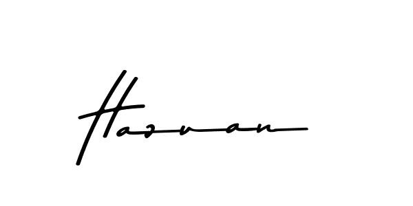 Make a beautiful signature design for name Hazuan. With this signature (Asem Kandis PERSONAL USE) style, you can create a handwritten signature for free. Hazuan signature style 9 images and pictures png