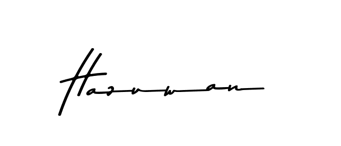How to make Hazuwan name signature. Use Asem Kandis PERSONAL USE style for creating short signs online. This is the latest handwritten sign. Hazuwan signature style 9 images and pictures png