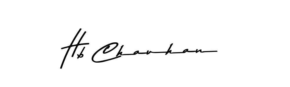 Make a beautiful signature design for name Hb Chauhan. With this signature (Asem Kandis PERSONAL USE) style, you can create a handwritten signature for free. Hb Chauhan signature style 9 images and pictures png