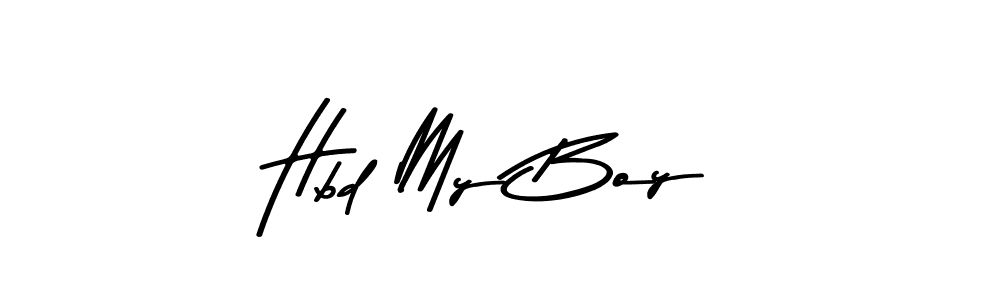 The best way (Asem Kandis PERSONAL USE) to make a short signature is to pick only two or three words in your name. The name Hbd My Boy include a total of six letters. For converting this name. Hbd My Boy signature style 9 images and pictures png