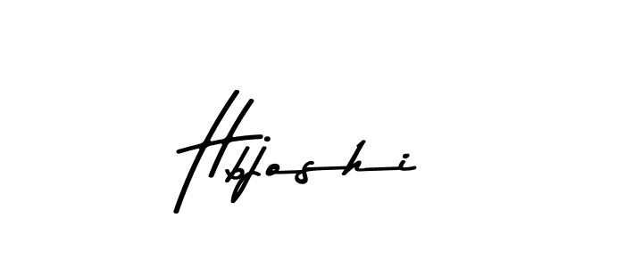 Create a beautiful signature design for name Hbjoshi. With this signature (Asem Kandis PERSONAL USE) fonts, you can make a handwritten signature for free. Hbjoshi signature style 9 images and pictures png