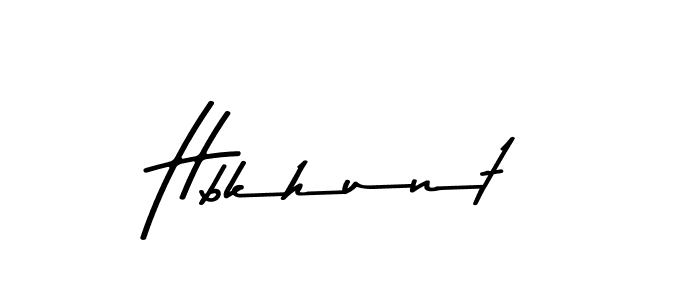 Create a beautiful signature design for name Hbkhunt. With this signature (Asem Kandis PERSONAL USE) fonts, you can make a handwritten signature for free. Hbkhunt signature style 9 images and pictures png