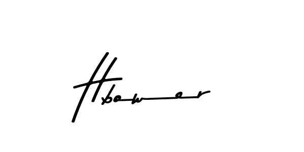 How to make Hbower signature? Asem Kandis PERSONAL USE is a professional autograph style. Create handwritten signature for Hbower name. Hbower signature style 9 images and pictures png