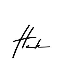 Make a beautiful signature design for name Hch. With this signature (Asem Kandis PERSONAL USE) style, you can create a handwritten signature for free. Hch signature style 9 images and pictures png