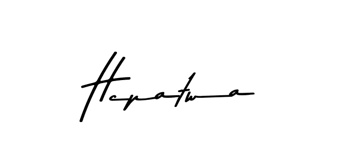 Create a beautiful signature design for name Hcpatwa. With this signature (Asem Kandis PERSONAL USE) fonts, you can make a handwritten signature for free. Hcpatwa signature style 9 images and pictures png