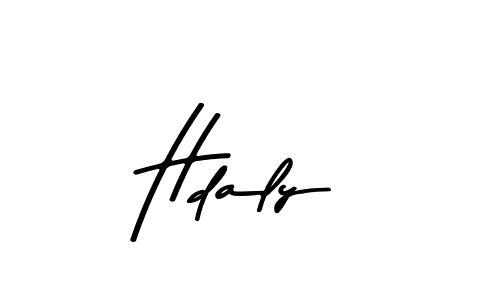 Create a beautiful signature design for name Hdaly. With this signature (Asem Kandis PERSONAL USE) fonts, you can make a handwritten signature for free. Hdaly signature style 9 images and pictures png