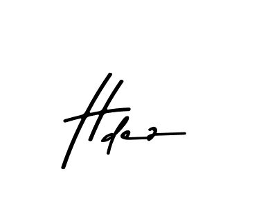 Make a beautiful signature design for name Hdez. With this signature (Asem Kandis PERSONAL USE) style, you can create a handwritten signature for free. Hdez signature style 9 images and pictures png