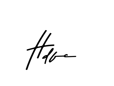 Design your own signature with our free online signature maker. With this signature software, you can create a handwritten (Asem Kandis PERSONAL USE) signature for name Hdfc. Hdfc signature style 9 images and pictures png