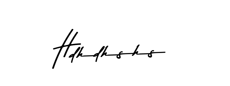 Create a beautiful signature design for name Hdhdhshs. With this signature (Asem Kandis PERSONAL USE) fonts, you can make a handwritten signature for free. Hdhdhshs signature style 9 images and pictures png