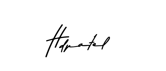 Design your own signature with our free online signature maker. With this signature software, you can create a handwritten (Asem Kandis PERSONAL USE) signature for name Hdpatel. Hdpatel signature style 9 images and pictures png