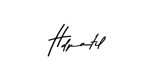 Design your own signature with our free online signature maker. With this signature software, you can create a handwritten (Asem Kandis PERSONAL USE) signature for name Hdpatil. Hdpatil signature style 9 images and pictures png