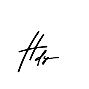 The best way (Asem Kandis PERSONAL USE) to make a short signature is to pick only two or three words in your name. The name Hdy include a total of six letters. For converting this name. Hdy signature style 9 images and pictures png