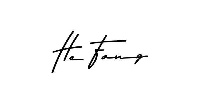 How to make He Fang signature? Asem Kandis PERSONAL USE is a professional autograph style. Create handwritten signature for He Fang name. He Fang signature style 9 images and pictures png