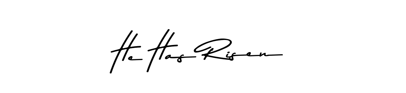 This is the best signature style for the He Has Risen! name. Also you like these signature font (Asem Kandis PERSONAL USE). Mix name signature. He Has Risen! signature style 9 images and pictures png