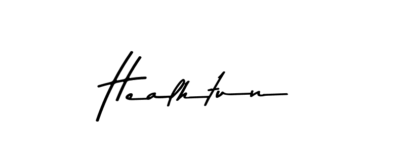 Design your own signature with our free online signature maker. With this signature software, you can create a handwritten (Asem Kandis PERSONAL USE) signature for name Healhtun. Healhtun signature style 9 images and pictures png