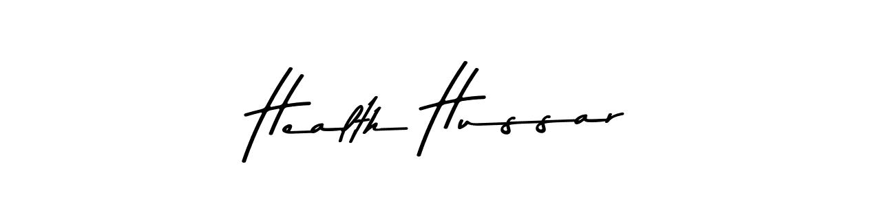 This is the best signature style for the Health Hussar name. Also you like these signature font (Asem Kandis PERSONAL USE). Mix name signature. Health Hussar signature style 9 images and pictures png